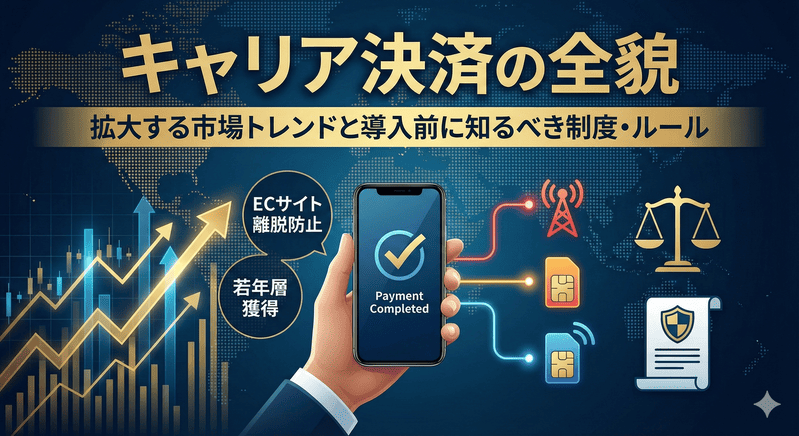 キャリア決済の全貌｜拡大する市場トレンドと導入前に知るべき制度・ルール